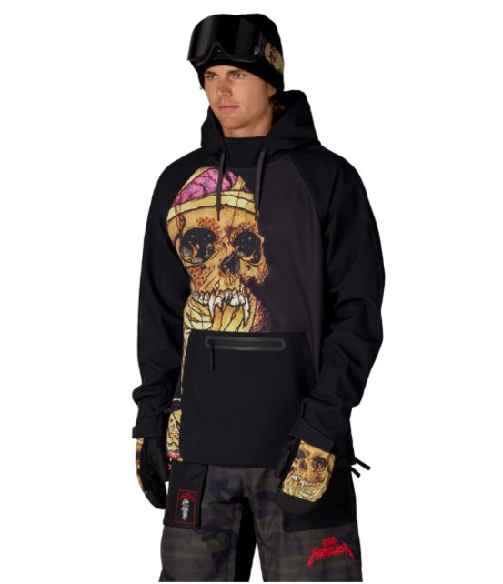 686 Mns Metallica Waterproof Hoody (26/27) Metallica Black Pushead