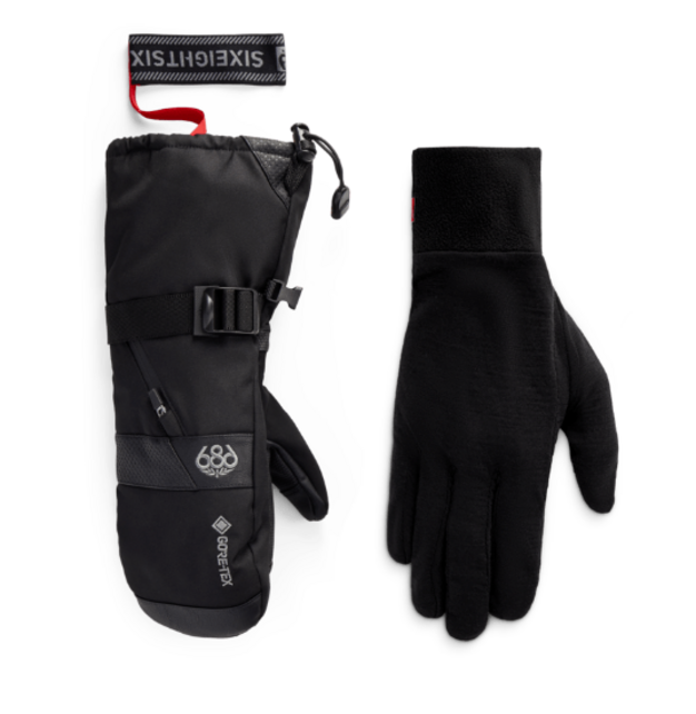 686 Mns Gore Smarty Gauntlet Mitt (26/27) Black