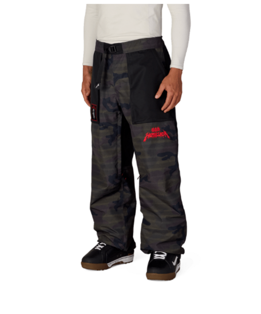 686 Mens Metallica One Shell Pant (26/27) Metallica Camo