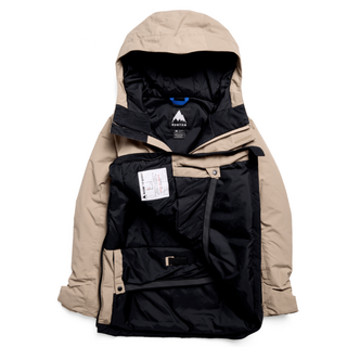 Burton Kids' Burton Frostner 2L Anorak Jacket (26/27) Summit Taupe/True Black
