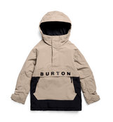 Burton Kids' Burton Frostner 2L Anorak Jacket (26/27) Summit Taupe/True Black