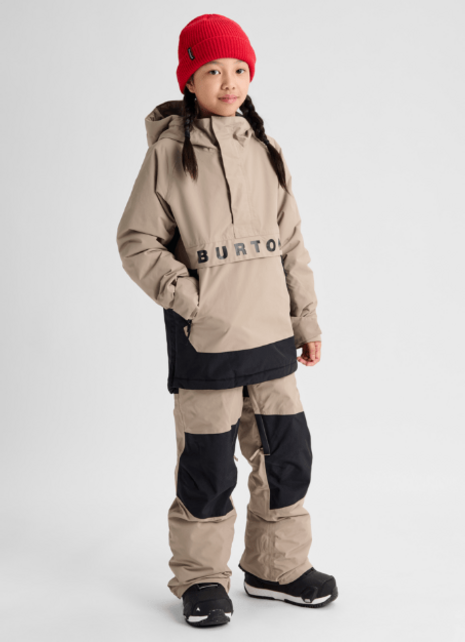 Burton Kids' Burton Frostner 2L Anorak Jacket (26/27) Summit Taupe/True Black