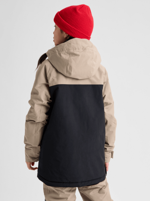 Burton Kids' Burton Frostner 2L Anorak Jacket (26/27) Summit Taupe/True Black