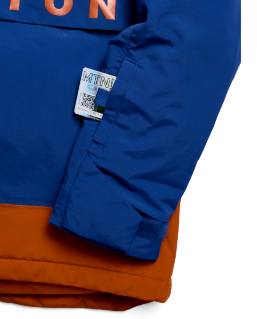 Burton Kids' Burton Frostner 2L Anorak Jacket (26/27) Twilight Blue/Spiced Chai