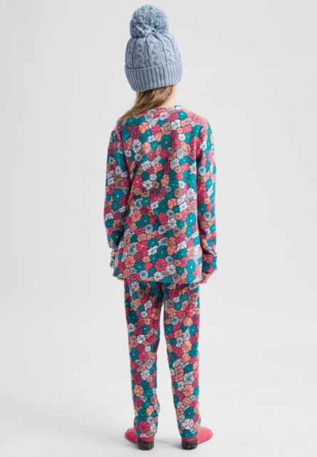 Burton Kids' Fleece Base Layer Set (26/27) Pop Floral