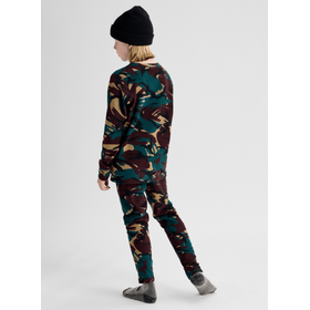 Burton Kids' Fleece Base Layer Set (26/27) Seersucker Camo