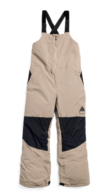 Burton Kids' Skylar 2L Bib Pants (26/27) Summit Taupe