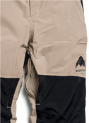 Burton Kids' Skylar 2L Bib Pants (26/27) Summit Taupe