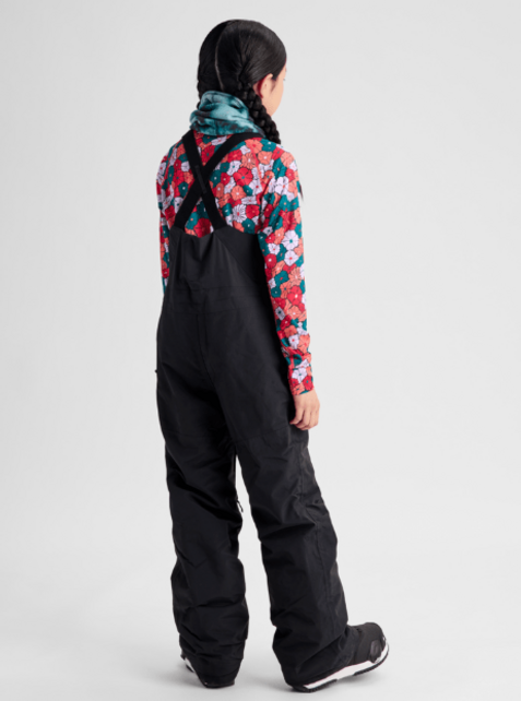 Burton Kids' Skylar 2L Bib Pants (26/27) True Black