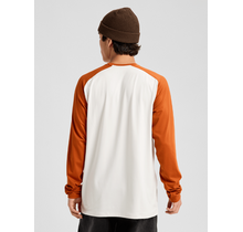 Burton Men's Roadie Base Layer Tech T-Shirt (26/27) Stout White/Spiced Chai