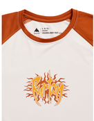 Burton Men's Roadie Base Layer Tech T-Shirt (26/27) Stout White/Spiced Chai