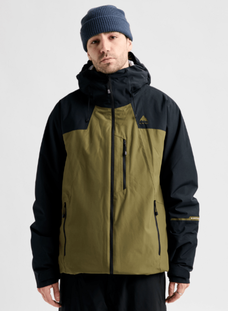 Burton Mens Reserve 2L Insulated Jacket (26/27) True Black/Dried Moss