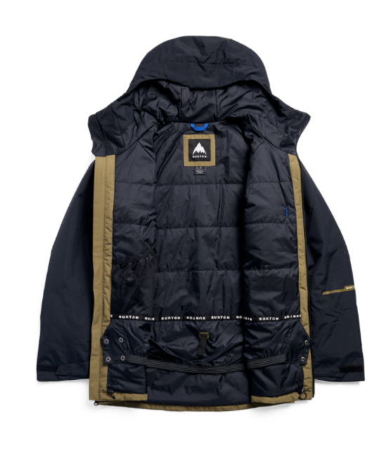 Burton Mens Reserve 2L Insulated Jacket (26/27) True Black/Dried Moss