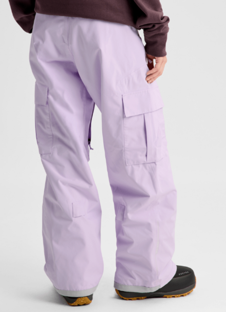 Burton Women's Reserve 2L Baggy Cargo Pant (26/27) Moondust Purple