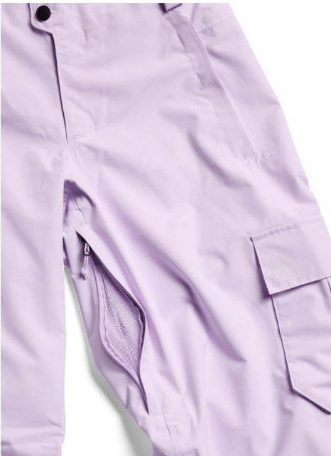 Burton Women's Reserve 2L Baggy Cargo Pant (26/27) Moondust Purple