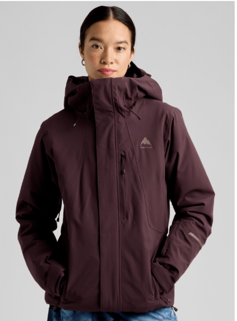 Burton Women's Reserve 2L Insulated Stretch Slim Jacket (26/27) Bear Hug Brown