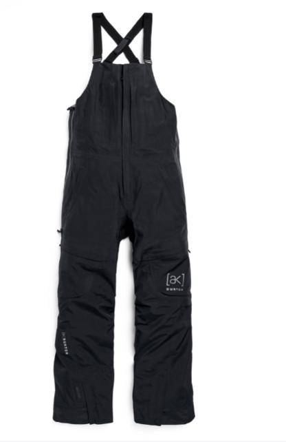 Burton Women's [ak] GORE‑TEX 3L Kimmy Stretch Bib Pants (26/27) True Black