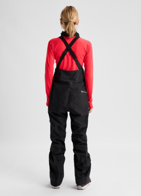 Burton Women's [ak] GORE‑TEX 3L Kimmy Stretch Bib Pants (26/27) True Black