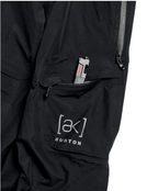 Burton Women's [ak] GORE‑TEX 3L Kimmy Stretch Bib Pants (26/27) True Black