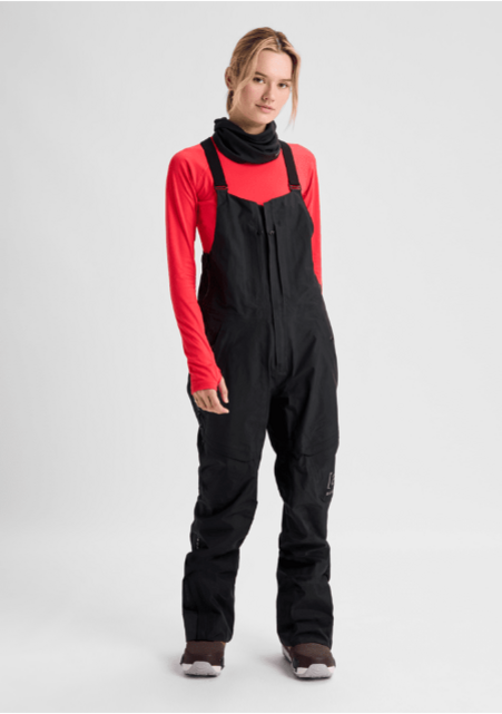 Burton Women's [ak] GORE‑TEX 3L Kimmy Stretch Bib Pants (26/27) True Black