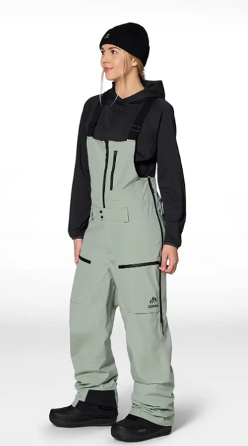 Jones W Mtn Surf Ins Bib (26/27) Glacier Gray