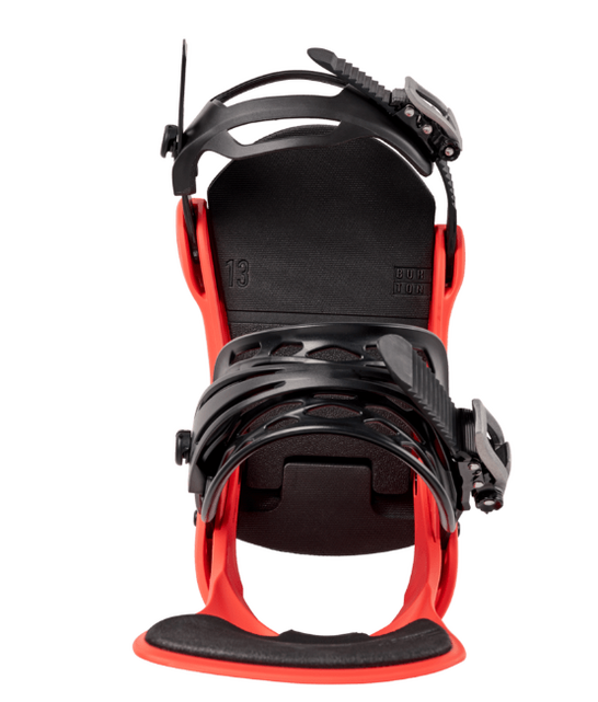Burton Men's Cartel Re:Flex Snowboard Bindings (26/27) Hot Tamale