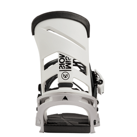 Burton Men's Mission Re:Flex Snowboard Bindings (26/27) White/Silver
