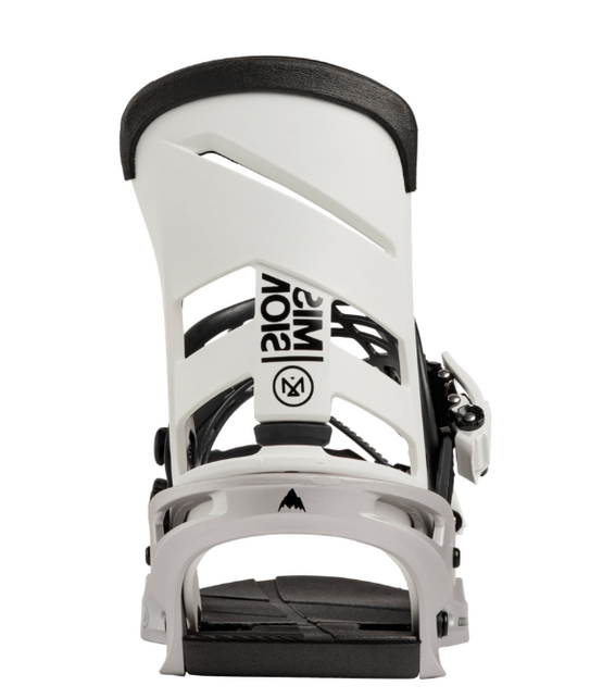 Burton Men's Mission Re:Flex Snowboard Bindings (26/27) White/Silver