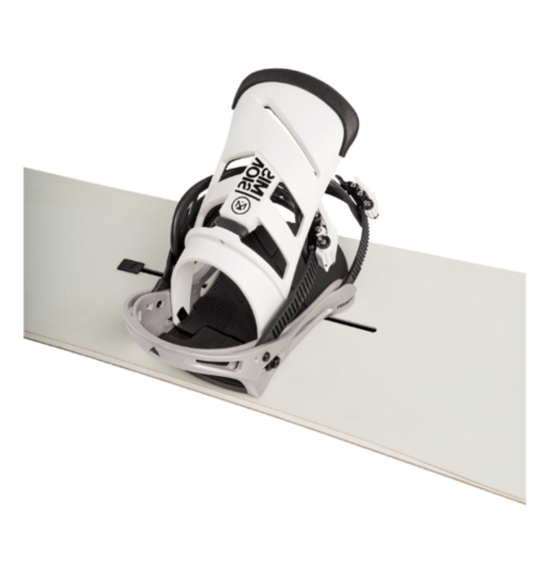 Burton Men's Mission Re:Flex Snowboard Bindings (26/27) White/Silver