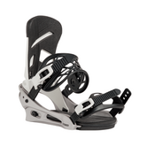 Burton Men's Mission Re:Flex Snowboard Bindings (26/27) White/Silver