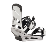 Burton Men's Mission Re:Flex Snowboard Bindings (26/27) White/Silver