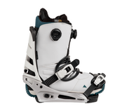 Burton Men's Mission Re:Flex Snowboard Bindings (26/27) White/Silver