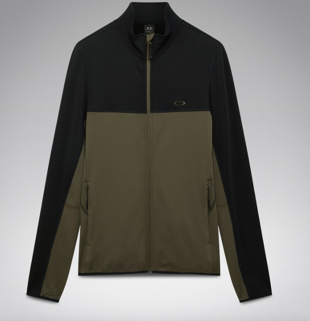 Oakley Canopy Full Zip Sweatshirt (26/27) Blackout/Deep Olive