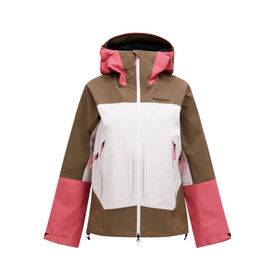 Peak Performance W Vislight Gore-Tex C-Knit Jacket (26/27) Terrain Tan/Frosted Blossom