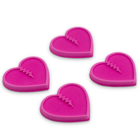 Crab Grab Mini Hearts (26/27) Hot Pink