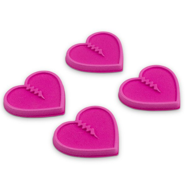 Crab Grab Mini Hearts (26/27) Hot Pink