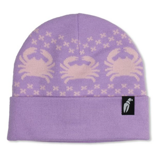 Crab Grab Nordicrab Beanie (26/27) Pastel Purple And Pink