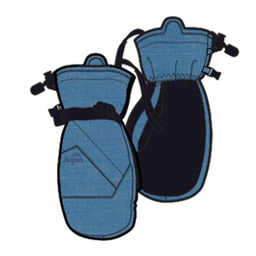 JUPA JUPA JUNIOR GIRLS PEYTON INSULATED MITTS BLUE DENIM PRINT-BL998-A11 JUPA JUPA JUNIOR GIRLS PEYTON INSULATED MITTS BLUE DENIM PRINT-BL998-A11