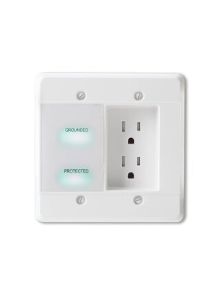 In-Wall Power Conditioner - 2 Outlets, WB-200-IW-2-WHT