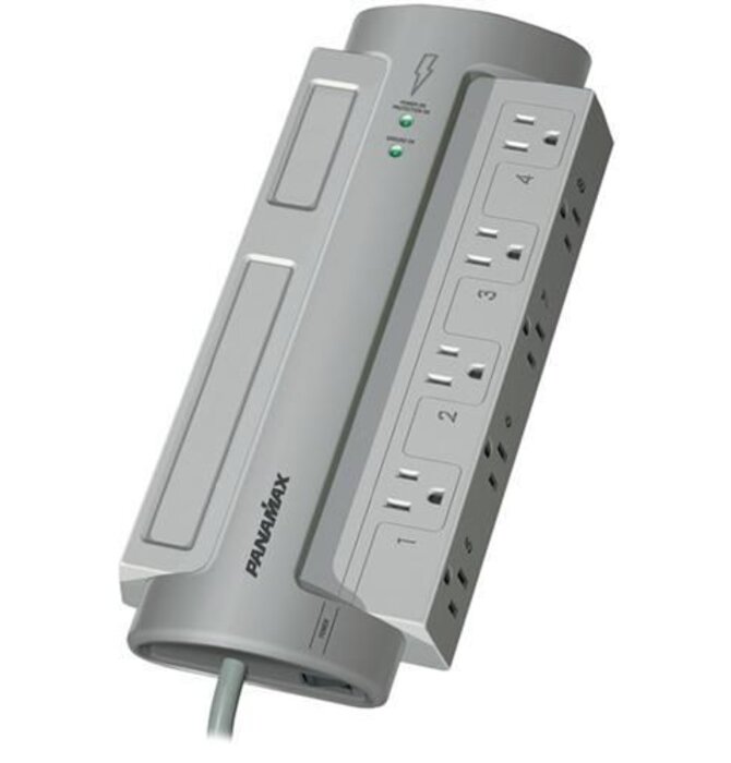PM8-EX Power Conditioner, 6' Angeled Power Cord