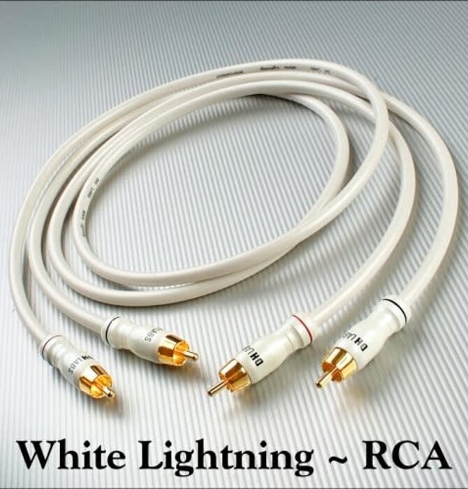 Silver Sonic* White Lightning RCA Audio Cable