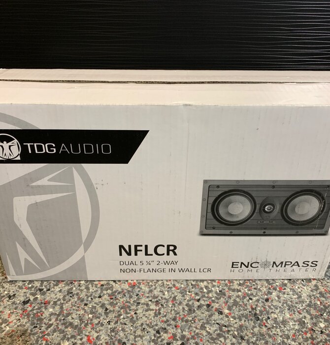 NFLCR-53 Dual 5.25" LCR In-Wall Speaker