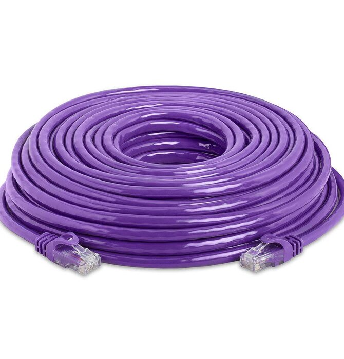 65' Cat6 Premium Shielded Networking Cable, Purple