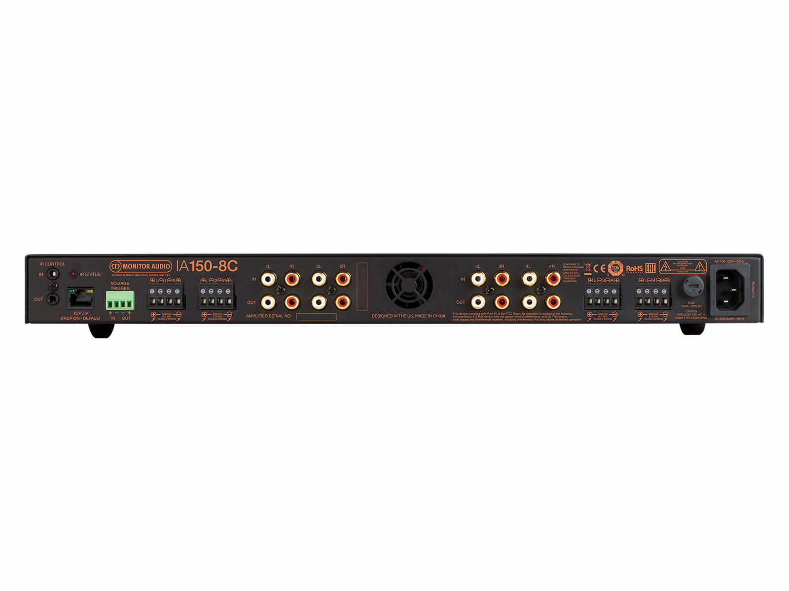 Monitor Audio Installation Amp 150 watts 8 Channel Shop Online AV