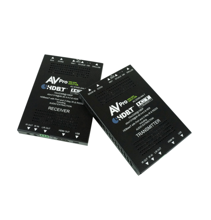 4K HDMI 40 Meter Extender Kit via HDBaseT Kit, AC-EX40-444-KIT