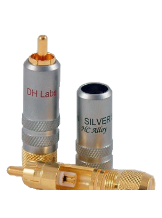 DH Labs - 6 Gauge Silver Plated Locking Banana Plug, Thick, Lock Ban 2 Silver