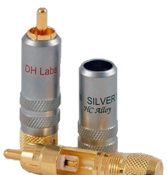 DH Labs - 6 Gauge Silver Plated Locking Banana Plug, Thick, Lock Ban 2 Silver