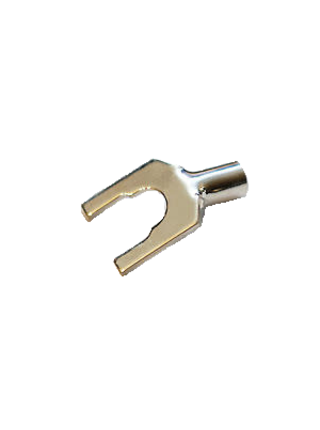 DH Labs 10-12 Gauge Silver Plated Spade Connectors, SP-10 Silver ( Sold Each )