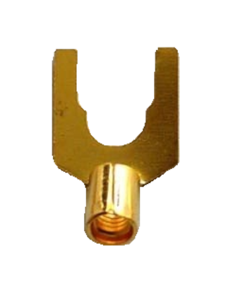 DH Labs 10-12 Gauge Gold-plated Spade Connectors, SP-10 ( Sold Each )