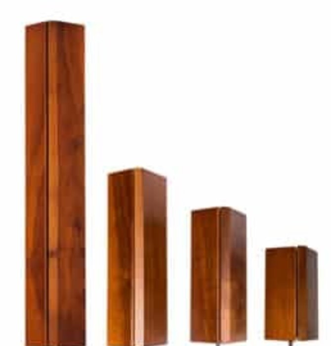 Hybrid Wood Corner Pillars with Built-in Isolation ( 2 pack )